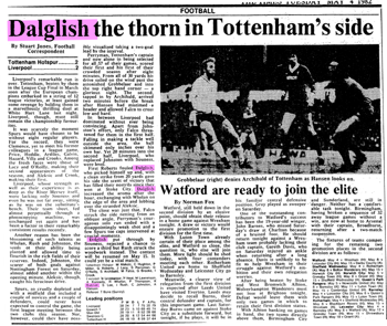 Dalglish the thorn in Tottenham's side - The Times