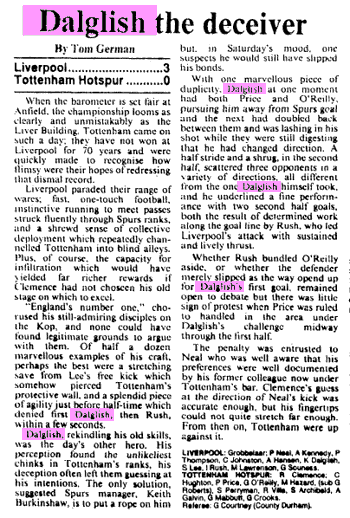 Dalglish the deceiver - The Times