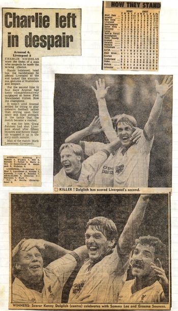 Charlie in despair! - (from Grant Boone's scrapbook)