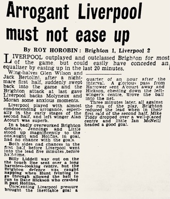 Arrogant Liverpool must not ease up - Sunday Express Report