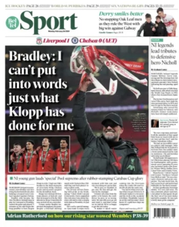 Belfast Telegraph Backpage