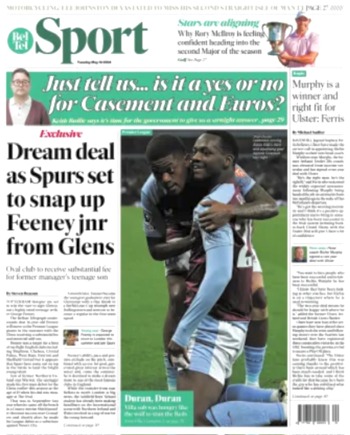 Belfast Telegraph Backpage