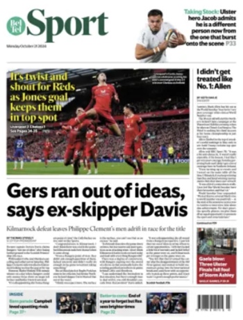 Belfast Telegraph Backpage