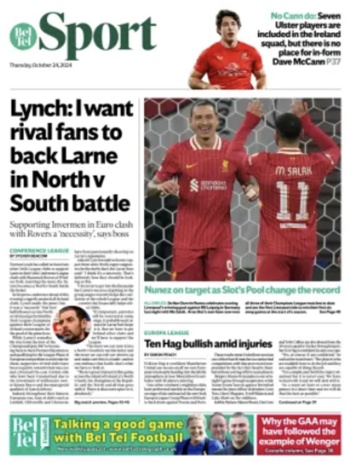 Belfast Telegraph Backpage
