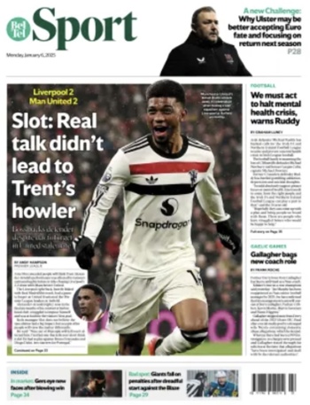 Belfast Telegraph Backpage