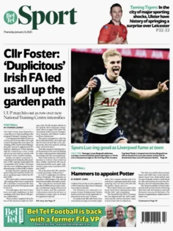 Belfast Telegraph Backpage