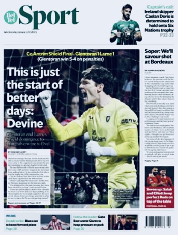 Belfast Telegraph Backpage