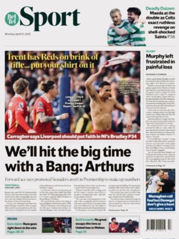 Belfast Telegraph Backpage