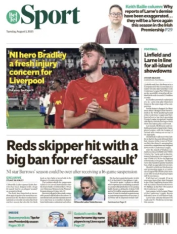 Belfast Telegraph Backpage