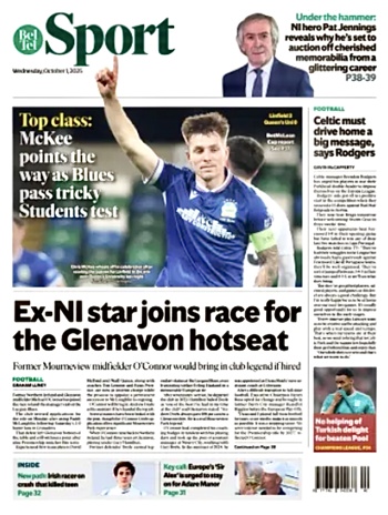 Belfast Telegraph Backpage