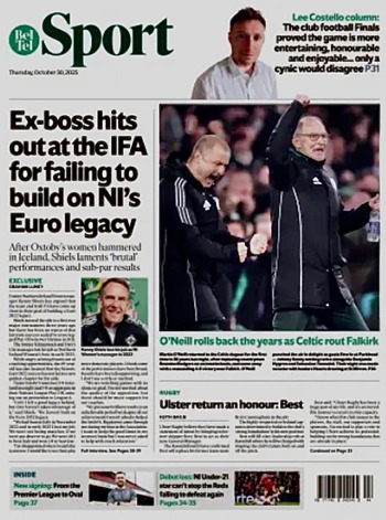 Belfast Telegraph Backpage
