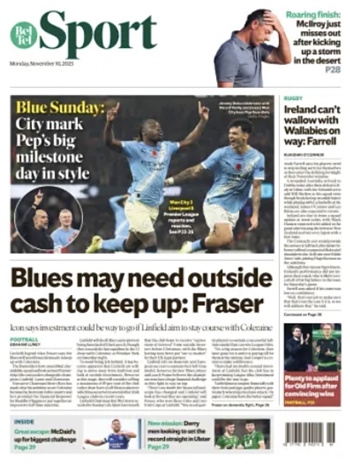 Belfast Telegraph Backpage