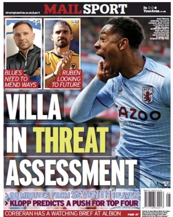 Birmingham Mail Backpage