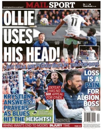 Birmingham Mail Backpage