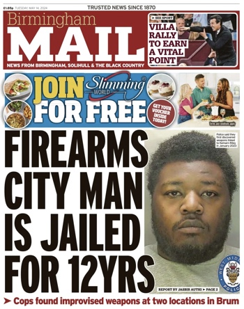 Birmingham Mail Frontpage