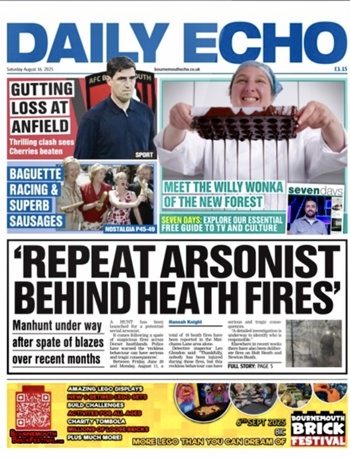 Bournemouth Echo Frontpage