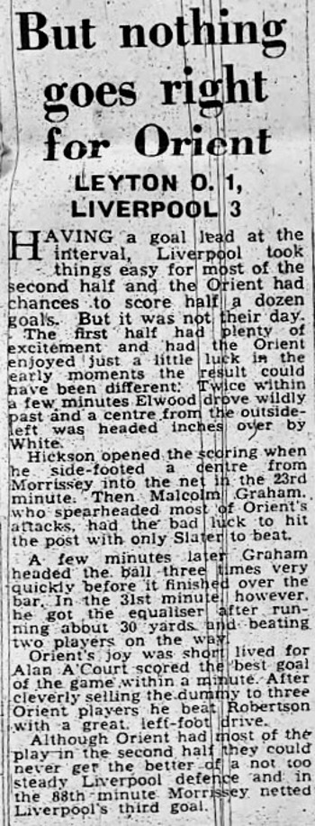 But Nothing Goes Right For Orient