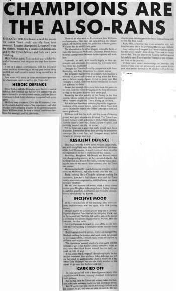 Champions Are The Also-Rans