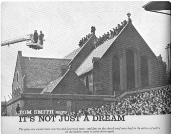Church goers at Goodison