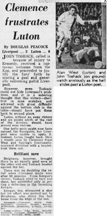 Clemence Frustrates Luton