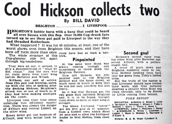 Cool Hicks collects two - Sunday People Report
