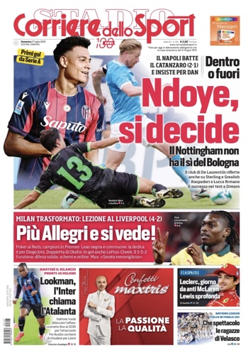 Corriere Delle Sport Cover (Campania)