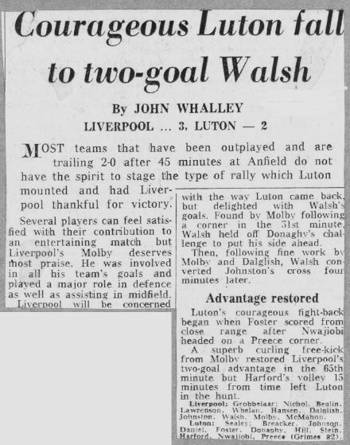 Courageous Luton Fail