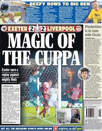 Daily Express Back Page