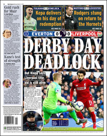 Daily Express Back Page