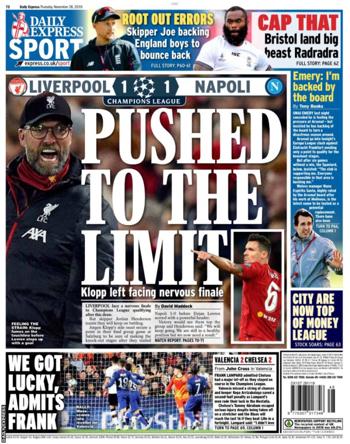 Daily Express Back Page