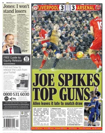 Daily Express Backpage