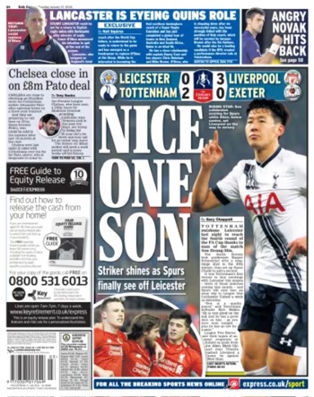 Daily Express Backpage