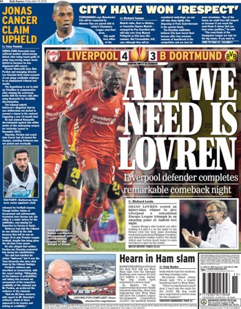 Daily Express Backpage