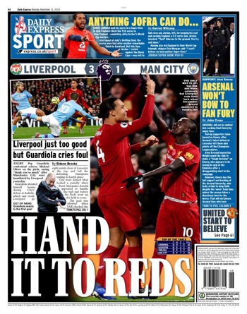 Daily Express Backpage