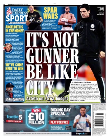 Daily Express Backpage