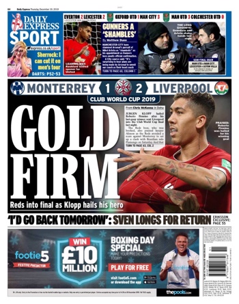 Daily Express Backpage