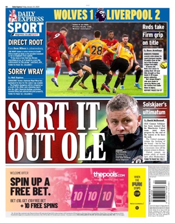 Daily Express Backpage
