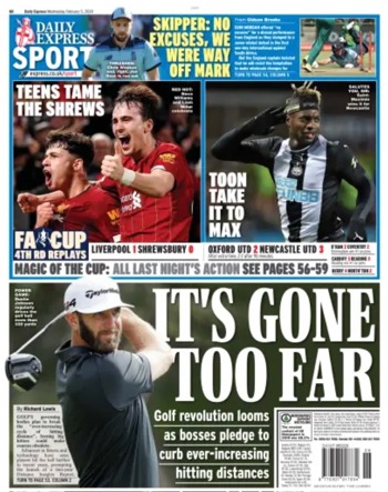 Daily Express Backpage