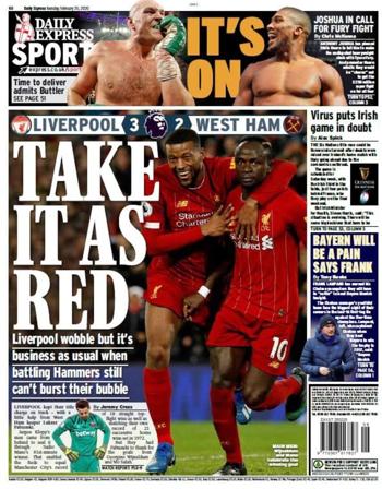 Daily Express Backpage