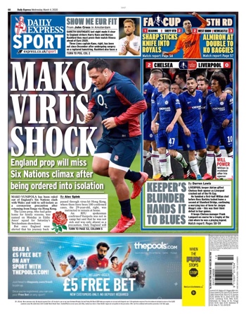 Daily Express Backpage