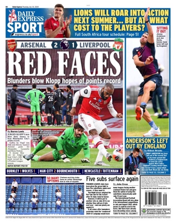 Daily Express Backpage