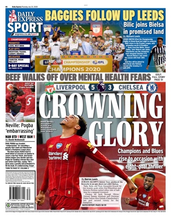 Daily Express Backpage