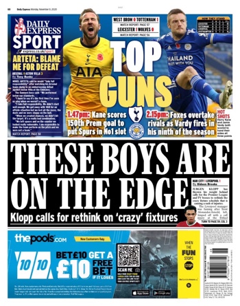 Daily Express Backpage