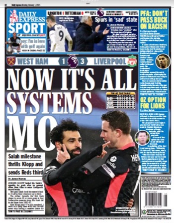 Daily Express Backpage