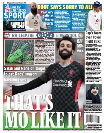 Daily Express Backpage