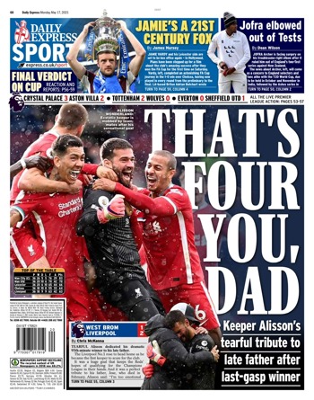 Daily Express Backpage