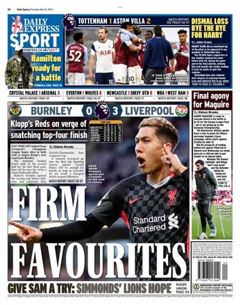 Daily Express Backpage