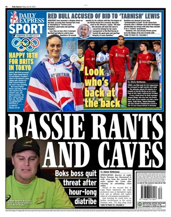Daily Express Backpage