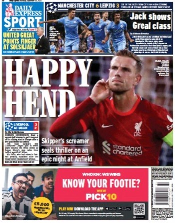 Daily Express Backpage
