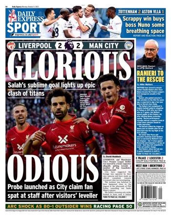 Daily Express Backpage
